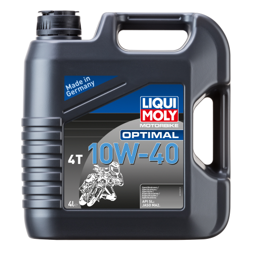 Минеральное моторное масло для 4-тактных мотоциклов Motorbike Optimal 4T 10W-40 - 4 л